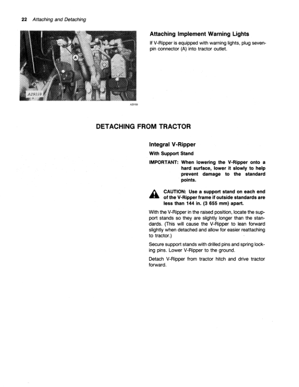 John Deere 900 V-Ripper Operator's Manual (OMA50726) - Image 2