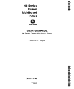 John Deere 66 Drawn Moldboard Plow Operator's Manual (OMA51159)