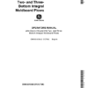 John Deere 415, 416 Two & Three Bottom Integral Moldboard Plows Operator's Manual (OMA531058)