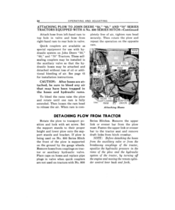 Alternative view of John Deere 820, 820A Series Integral Two-Way Tractor Plows Operator's Manual (OMA55656)