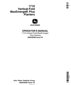 John Deere 1710 Integral Planter Operator's Manual (OMA56588)