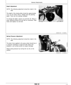 Alternative view of John Deere 1730 Integral Planter (670101-670999) Operator's Manual (OMA56590)