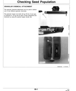 Alternative view of John Deere 1760 Drawn Planter (670101-670999) Operator's Manual (OMA56592)