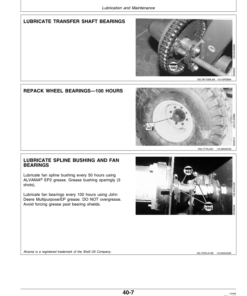 Alternative view of John Deere 787 Air Seeding System (001305-) Operator's Manual (OMA58176)