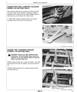 Alternative view of John Deere 787 Air Seeding System (001305-) Operator's Manual (OMA58178)