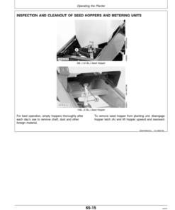 Alternative view of John Deere 1770 Drawn Planters (675101-659999) Operator's Manual (OMA60115)