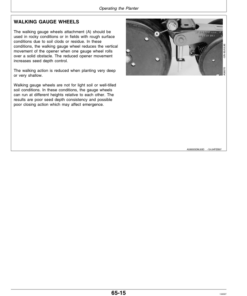 Alternative view of John Deere 1710 Integral Planter Operator's Manual (OMA60129)