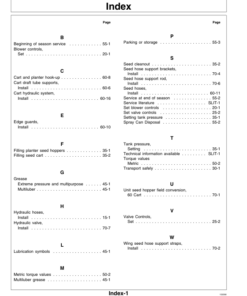 Alternative view of John Deere 60 Seed Cart Operator's Manual (OMA63232)