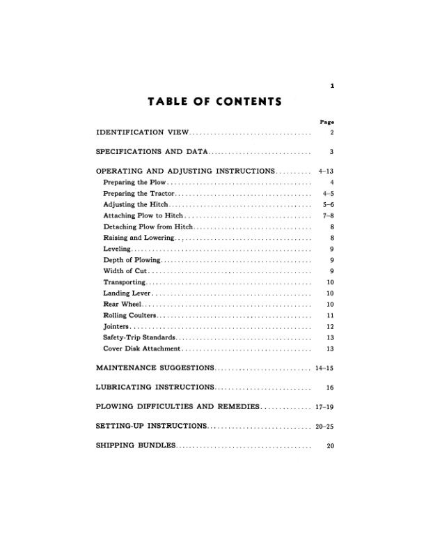 John Deere 814 Integral Moldboard Plow Operator's Manual (OMA681255) - Image 2