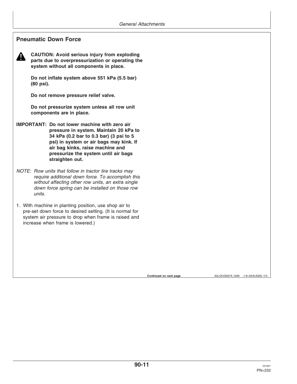 John Deere 1770 Drawn Planters (Includes OM Supplement A76259) Operator's Manual (OMA69688) - Image 3