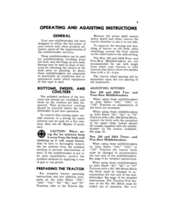 Alternative view of John Deere 350, 350A Series Front Mounted Middlebreakers Operator's Manual (OMA70556)
