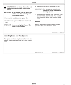 Alternative view of John Deere 1890 No-Till Air Drill North America (700101-705100) Operator's Manual (OMA77479)