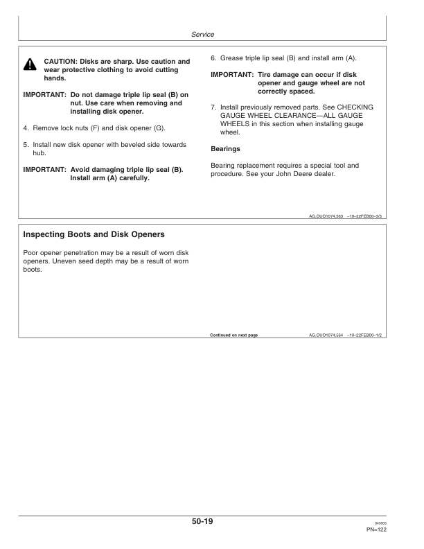John Deere 1890 No-Till Air Drill North America (700101-705100) Operator's Manual (OMA77479) - Image 2