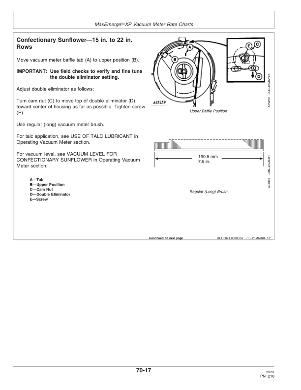 John Deere Components for DB44, DB58, DB60, DB66, DB80, & DB90 Deere/Bauer Planters Worldwide Edition (715101-720100) Operator's Manual (OMA82907) - Image 3