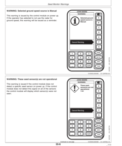 Alternative view of John Deere SeedStar 2 CCS Seed Meter Monitor North America (000000-730999) Operator's Manual (OMA84143)
