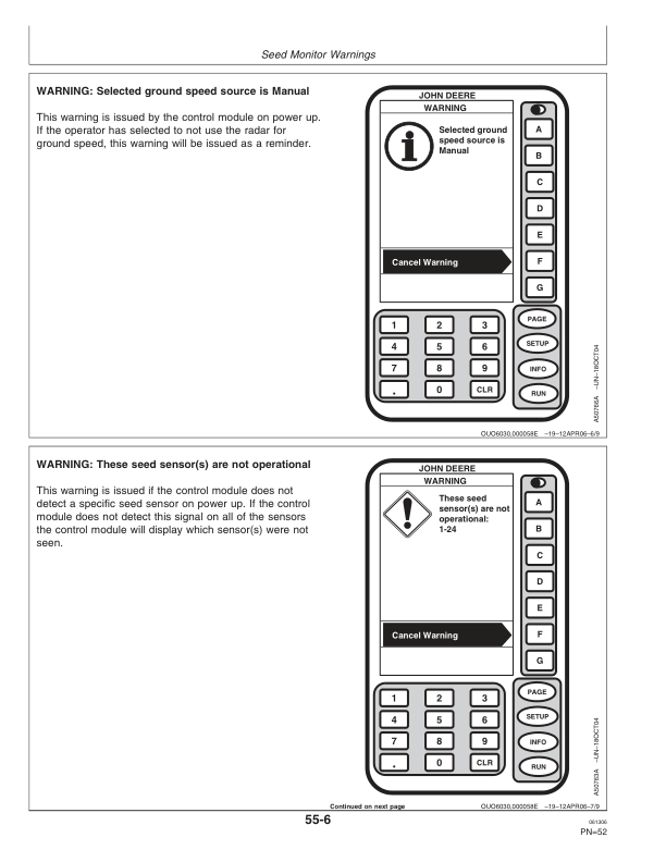 John Deere SeedStar 2 CCS Seed Meter Monitor North America (000000-730999) Operator's Manual (OMA84143) - Image 2