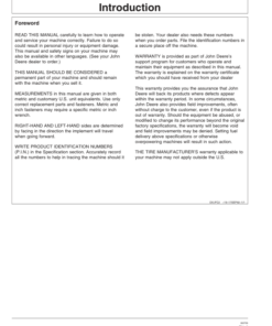 Alternative view of John Deere 1700, 1710, 1720 & 1730 Integral Planter North America & Australia Edition (720101-725100) Operator's Manual (OMA84607)
