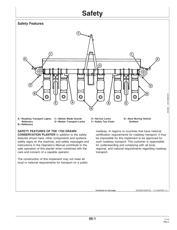 John Deere 1750 1770-12R, 1780 Drawn Planters (720101-720999) Operator's Manual (OMA84641) - Image 2