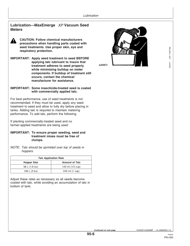 John Deere Components for DB44, DB58, DB60, DB66, DB80, DB88, & DB90 Deere/Bauer Planters Worldwide Edition (720101-725100) Operator's Manual (OMA84699) - Image 4