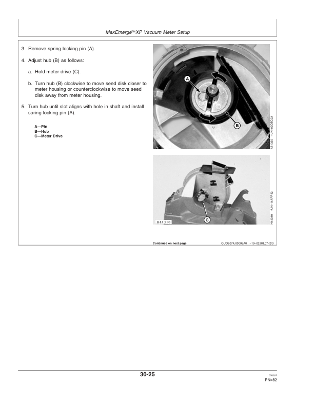 John Deere Components for DB44, DB58, DB60, DB66, DB80, DB88, & DB90 Deere/Bauer Planters Worldwide Edition (725101-730100) Operator's Manual (OMA85435) - Image 4