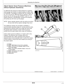 Alternative view of John Deere 1520 Integral Grain Drill (North America) (725101-745100) Operator's Manual (OMA85458)