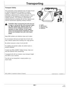 Alternative view of John Deere 1570 Coulter/Caddie Cart (North American) (725101-Current) Operator's Manual (OMA85467)