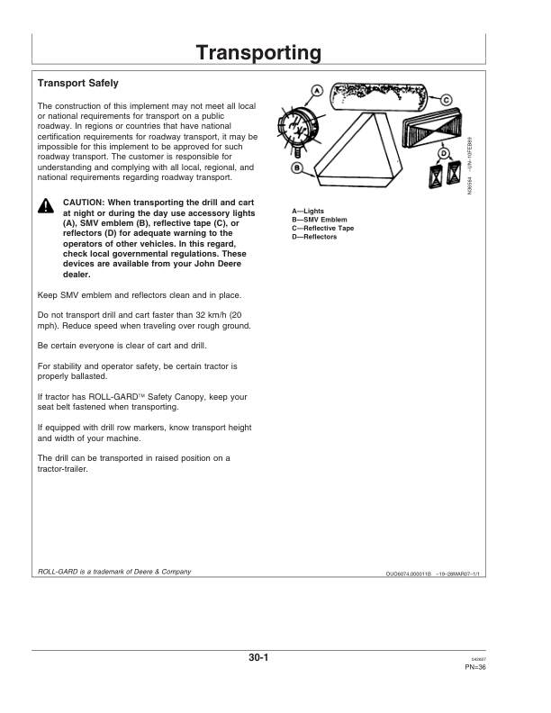 John Deere 1570 Coulter/Caddie Cart (North American) (725101-Current) Operator's Manual (OMA85467) - Image 2
