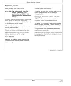 Alternative view of John Deere 1910 Commodity Air Cart Export Edition (730101-735100) Operator's Manual (OMA85810)