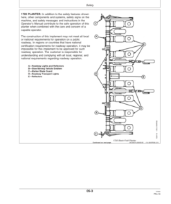 Alternative view of John Deere 1700, 1710, 1720 & 1730 Integral Planters North America, Australia Edition (730101-735100) Operator's Manual (OMA86779)