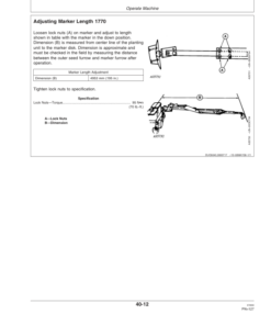 Alternative view of John Deere 1750, 1770 12R, 1780 Planters (730101-735100) Operator's Manual (OMA86789)
