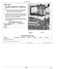 Alternative view of John Deere SeedStar 2 CCS Seed Meter Monitor (735101-) Operator's Manual (OMA86884)