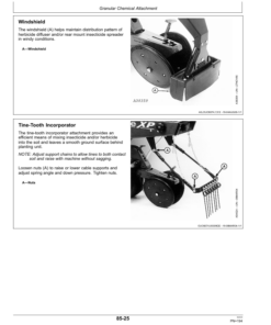 Alternative view of John Deere Rate Charts & Settings Metric Units (735101-410100) Operator's Manual (OMA88596)