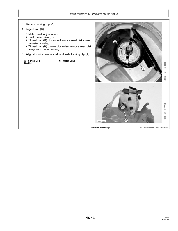John Deere Rate Charts & Settings Metric Units (735101-410100) Operator's Manual (OMA88596) - Image 3