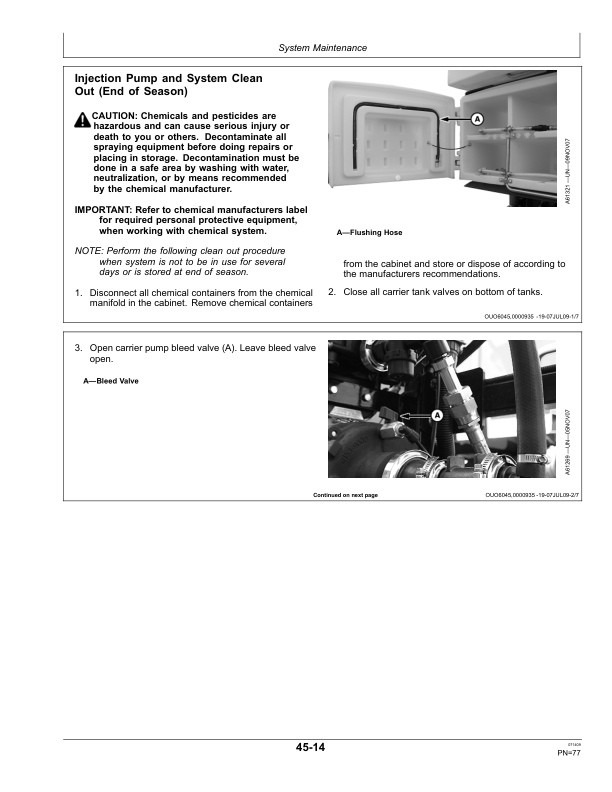 John Deere Central Insecticide System (735101-) Operator's Manual (OMA88831) - Image 2