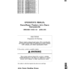 John Deere Components for DB44, DB58, DB60, DB66, DB80, DB88, DB90, & DB120 Deere/Bauer Planters Worldwide Edition (735101-740100) Operator's Manual (OMA88869)