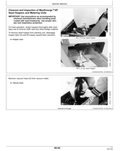 Alternative view of John Deere Components for DB44, DB58, DB60, DB66, DB80, DB88, DB90, & DB120 Deere/Bauer Planters Worldwide Edition (735101-740100) Operator's Manual (OMA88869)