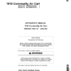 John Deere 1910 Commodity Air Cart (Ground Driven) North America (735101-740100) Operator's Manual (OMA89258)