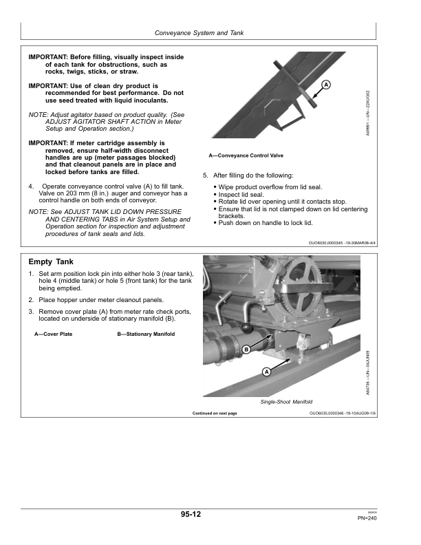 John Deere 1910 Commodity Air Cart (Ground Driven) North America (735101-740100) Operator's Manual (OMA89258) - Image 3