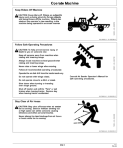 Alternative view of John Deere 1870 Air Hoe Drill North America (740101-745100) Operator's Manual (OMA90062)