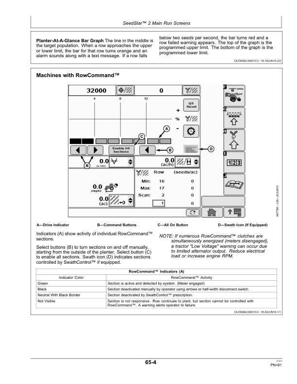 John Deere Seedstar 2, Seedstar XP Monitor for 1720CCS 12x2 Twin Row Planter (740101-) Operator's Manual (OMA90949) - Image 3