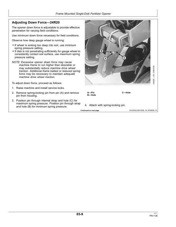 John Deere 1790 Front-Fold Planters (745101-) Operator's Manual (OMA91187) - Image 2