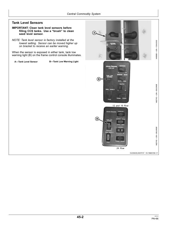 John Deere 1770NT CCS Pro-Series Planter 12/16/24 Row w/ XP Row Units Operator's Manual (OMA93501) - Image 3