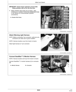 Alternative view of John Deere 1890 & 1895-SFP No-Till Air Drills North America & Australia Edition (750101-760100) Operator's Manual (OMA93970)