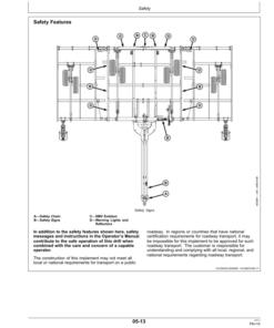 Alternative view of John Deere 730 Level Lift Air Disk Drill North America (750101-760100) Operator's Manual (OMA94056)