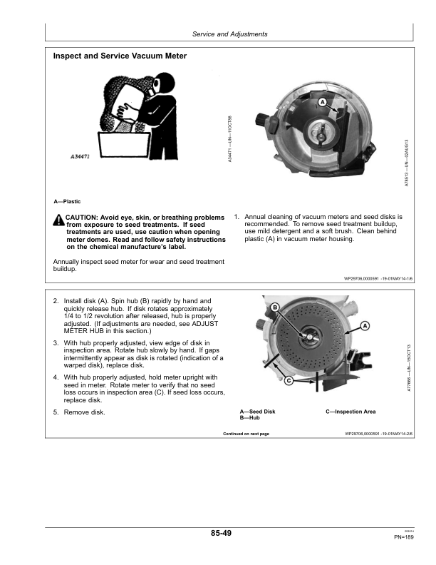 John Deere 1705, 1715 & 1735 Integral Planters Worldwide Edition (760101-765101) Operator's Manual (OMA97505) - Image 2