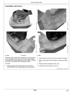 Alternative view of John Deere Rate Charts & Settings (Metric) (000000-765100) Operator's Manual (OMA98983)