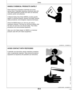 Alternative view of John Deere 6405 Tractors (-265202) Operator's Manual (OMAL116326)