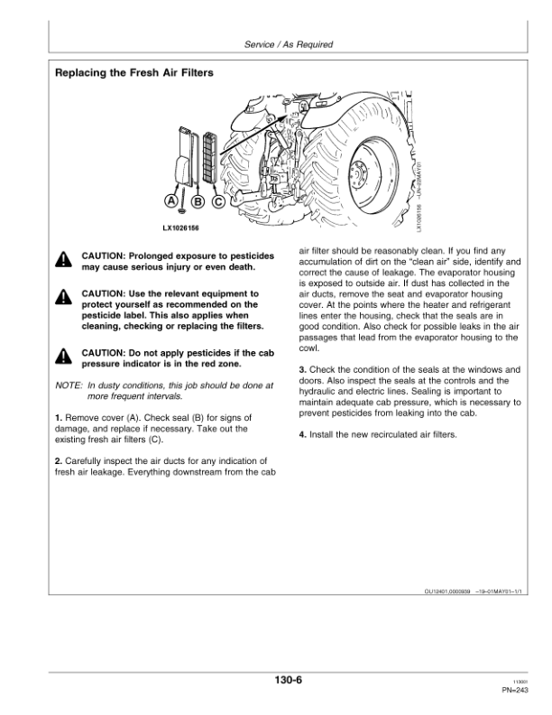 John Deere 6020, 6120, 6220, 6320, 6420, 6420S Tractors Operator's Manual (OMAL152760) - Image 2