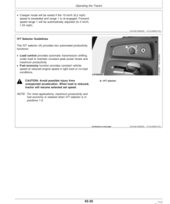 Alternative view of John Deere 6120, 6220, 6320, 6420, 6120L, 6220L, 6320L, 6420L & 6520L Tractors Operator's Manual (OMAL152844)