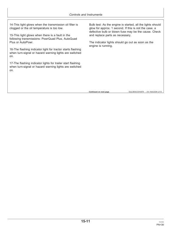 John Deere 6020, 6120, 6220, 6320, 6420 & 6420S Tractors Operator's Manual (OMAL161979) - Image 4
